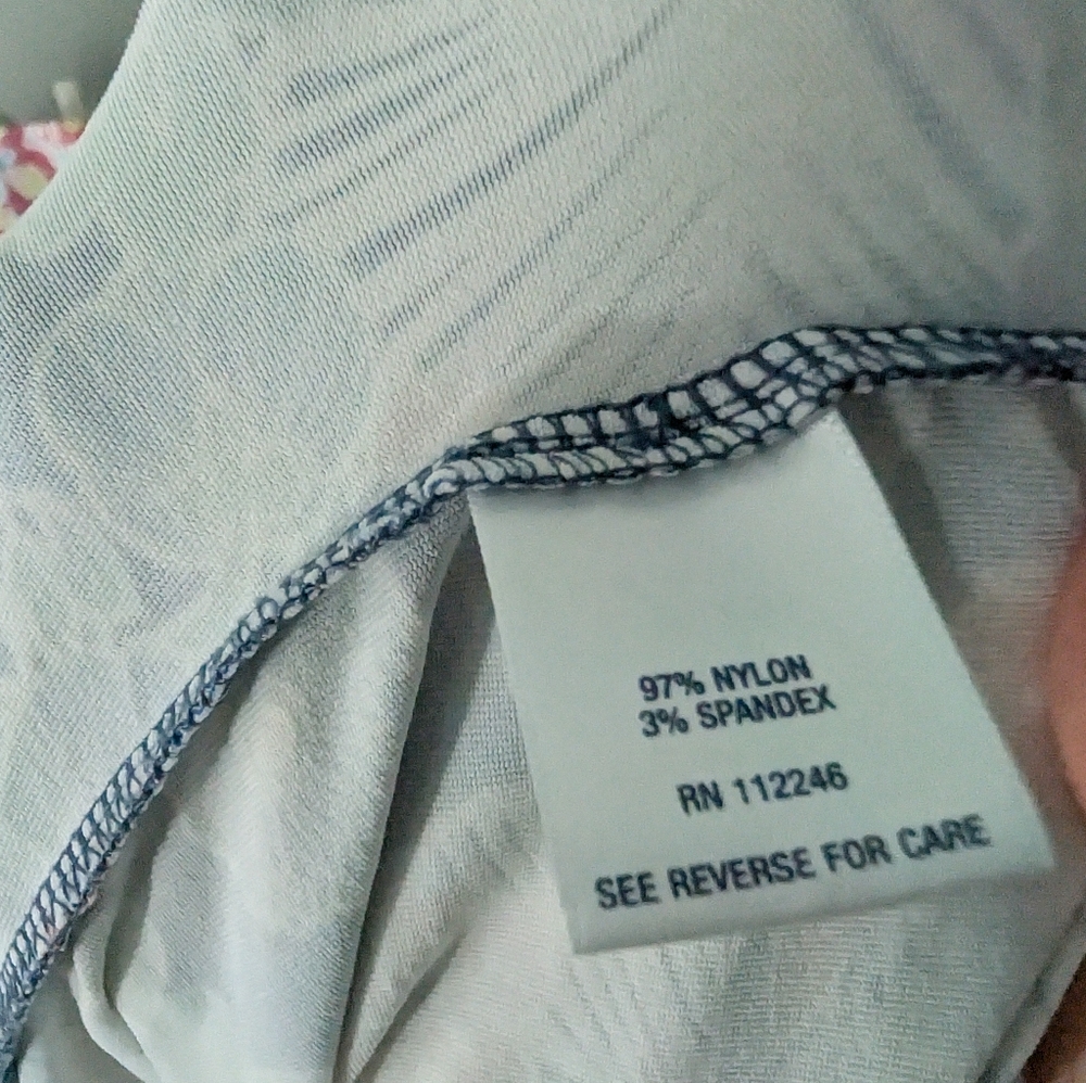 Sunset & Sweet Tea Floral Sleeveless Dress - Blue and Red Size Small - Picture 9 of 9